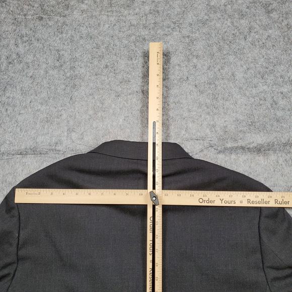 J.Crew Blazer Mens 42L Wool 3 Button Single Breasted Charcoal Sport Coat Jacket - Picture 10 of 16